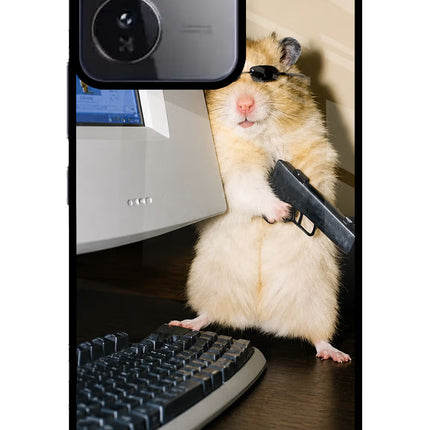 Hacker Hamster iQOO Z9 5G Glass Case