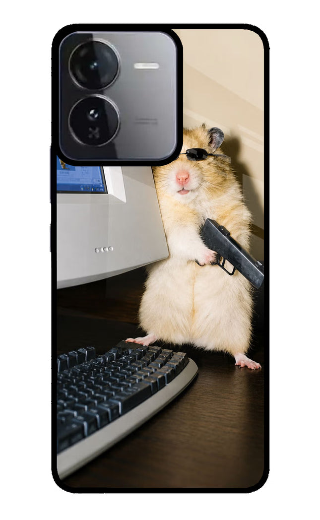 Hacker Hamster iQOO Z9 5G Glass Case