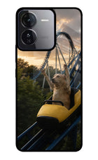 Rollercoaster Dog iQOO Z9 5G Glass Case