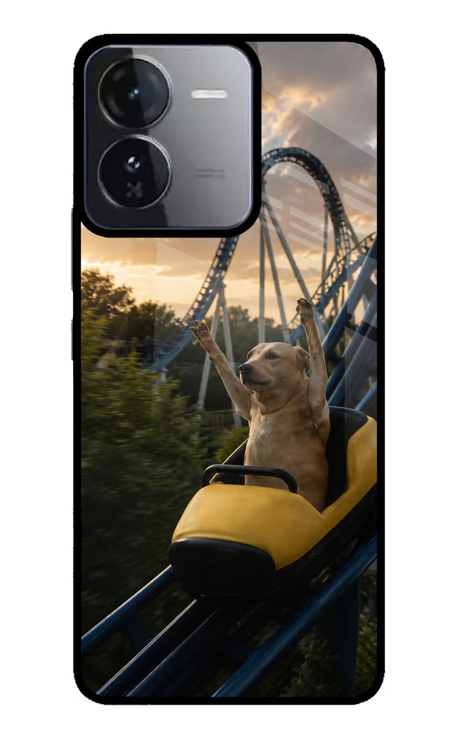 Rollercoaster Dog iQOO Z9 5G Glass Case