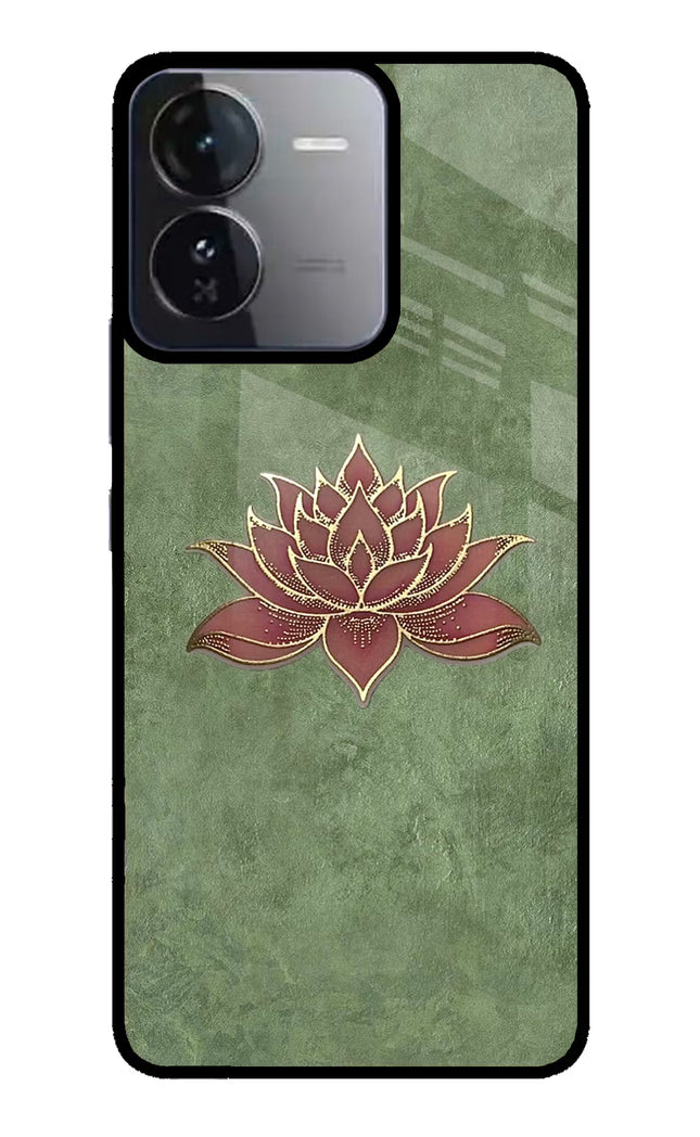 Lotus Grace iQOO Z9 5G Glass Case Back Cover by Casekaro
