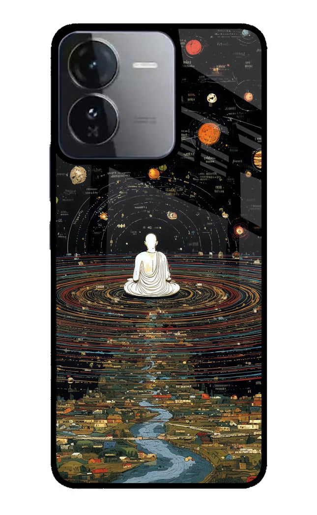 Space Monk iQOO Z9 5G Glass Case Back Cover by Casekaro