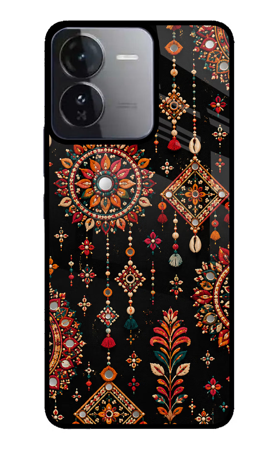 Boho Noir iQOO Z9 5G Back Cover, Glass case