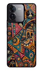 Folk Print iQOO Z9 5G Glass Case