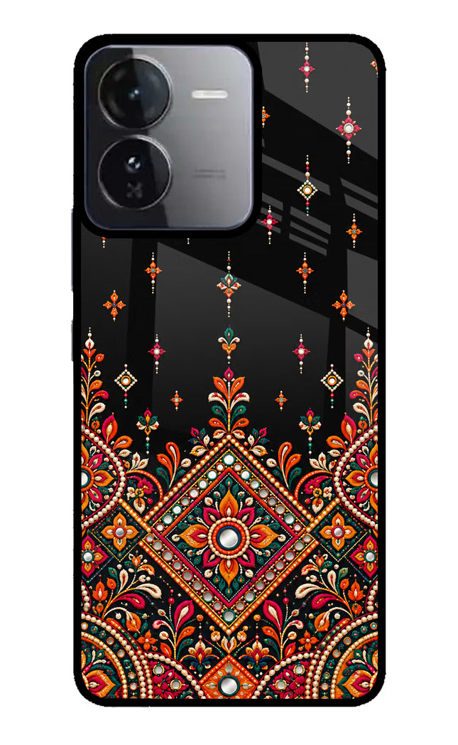 Noir Mehfil iQOO Z9 5G Glass Case Back Cover by Casekaro