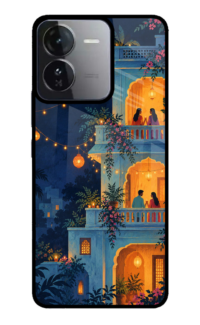 Balcony Glow iQOO Z9 5G Glass Case Back Cover by Casekaro