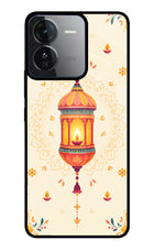 Golden Lantern iQOO Z9 5G Glass Case Back Cover by Casekaro