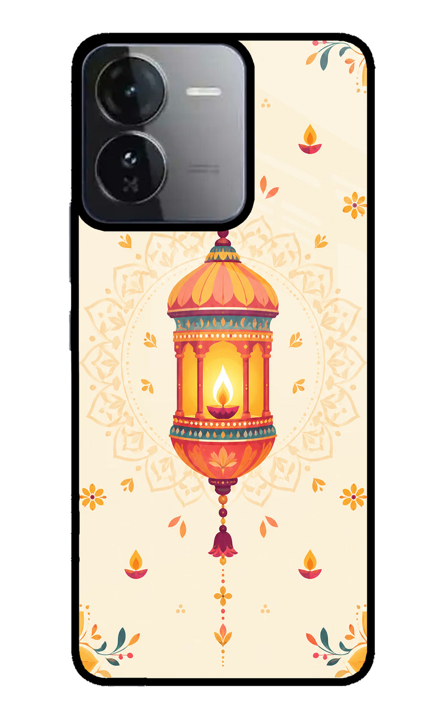 Golden Lantern iQOO Z9 5G Back Cover, Glass case