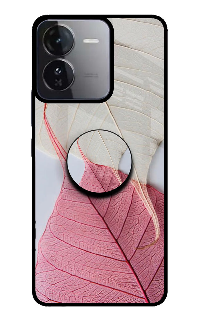 White Pink Leaf iQOO Z9 5G Pop Case by Casekaro