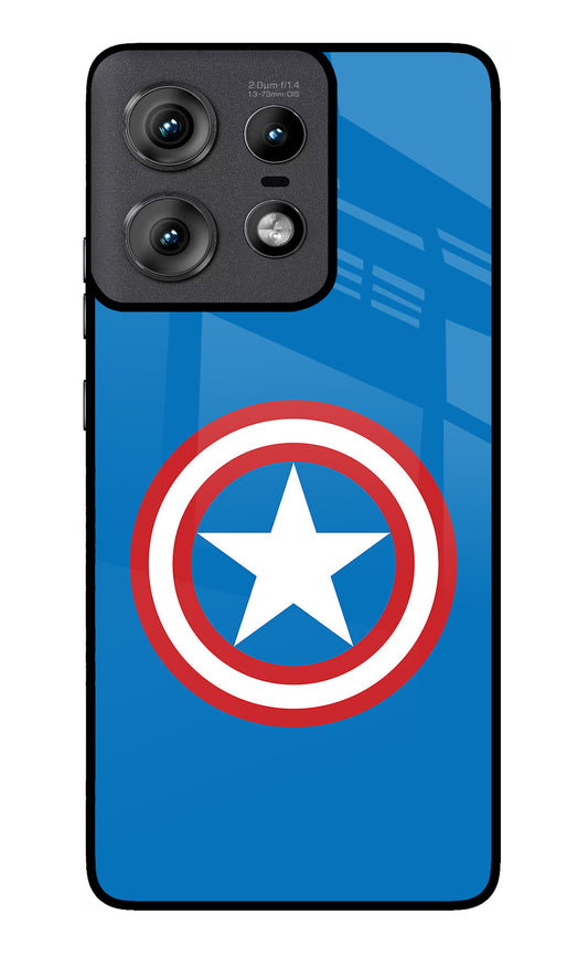 Captain America Logo Moto Edge 50 Pro 5G Glass Case