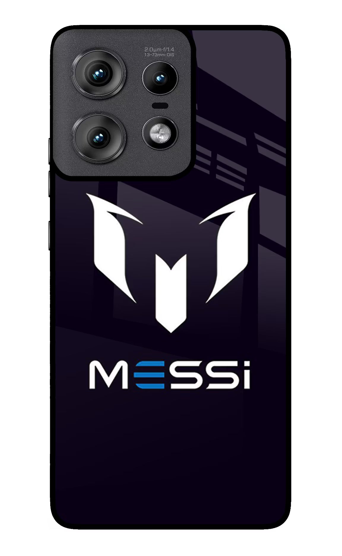Messi Logo Moto Edge 50 Pro 5G Glass Case Back Cover by Casekaro