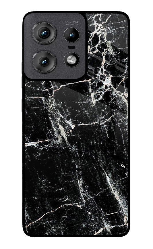 Black Marble Texture Moto Edge 50 Pro 5G Glass Case