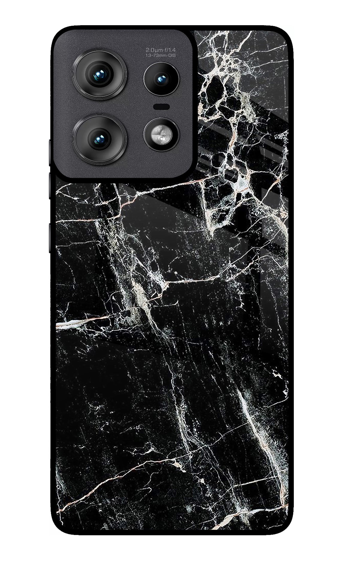 Black Marble Texture Moto Edge 50 Pro 5G Back Cover