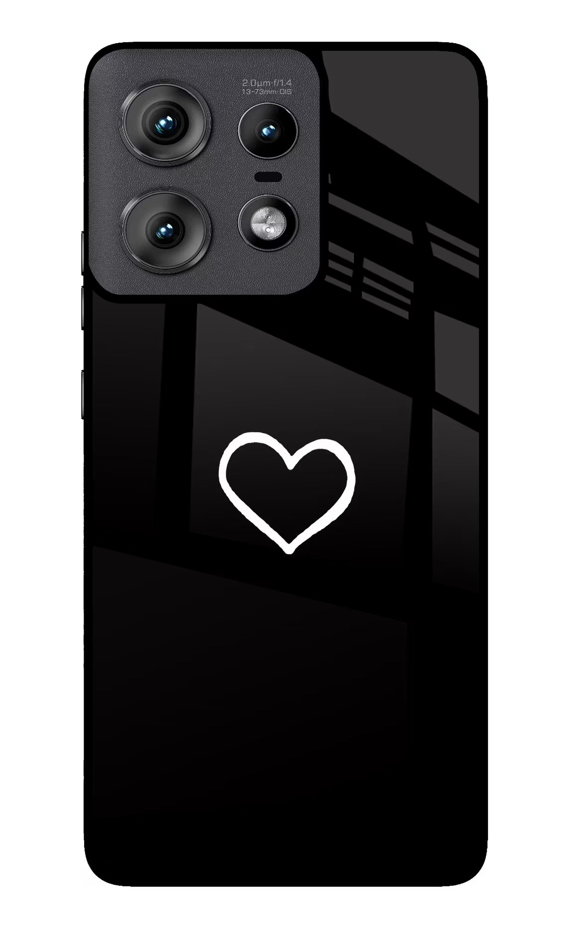 Heart Moto Edge 50 Pro 5G Glass Case Back Cover by Casekaro