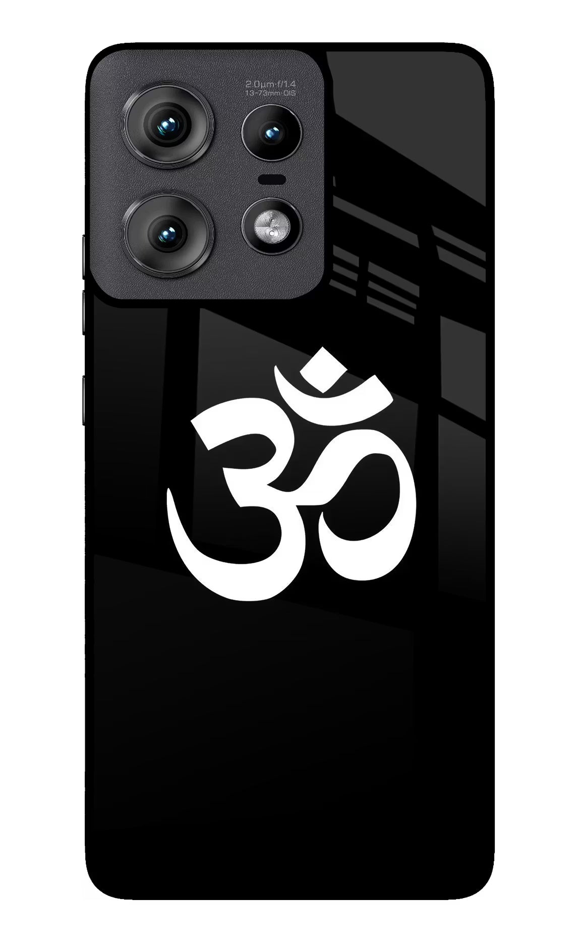 Om Moto Edge 50 Pro 5G Glass Case Back Cover by Casekaro