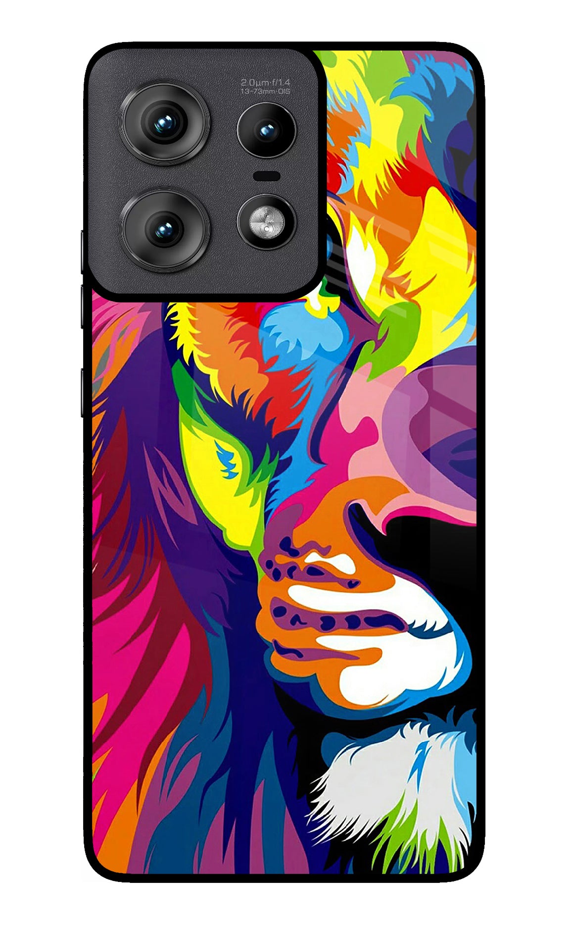 Lion Half Face Moto Edge 50 Pro 5G Back Cover