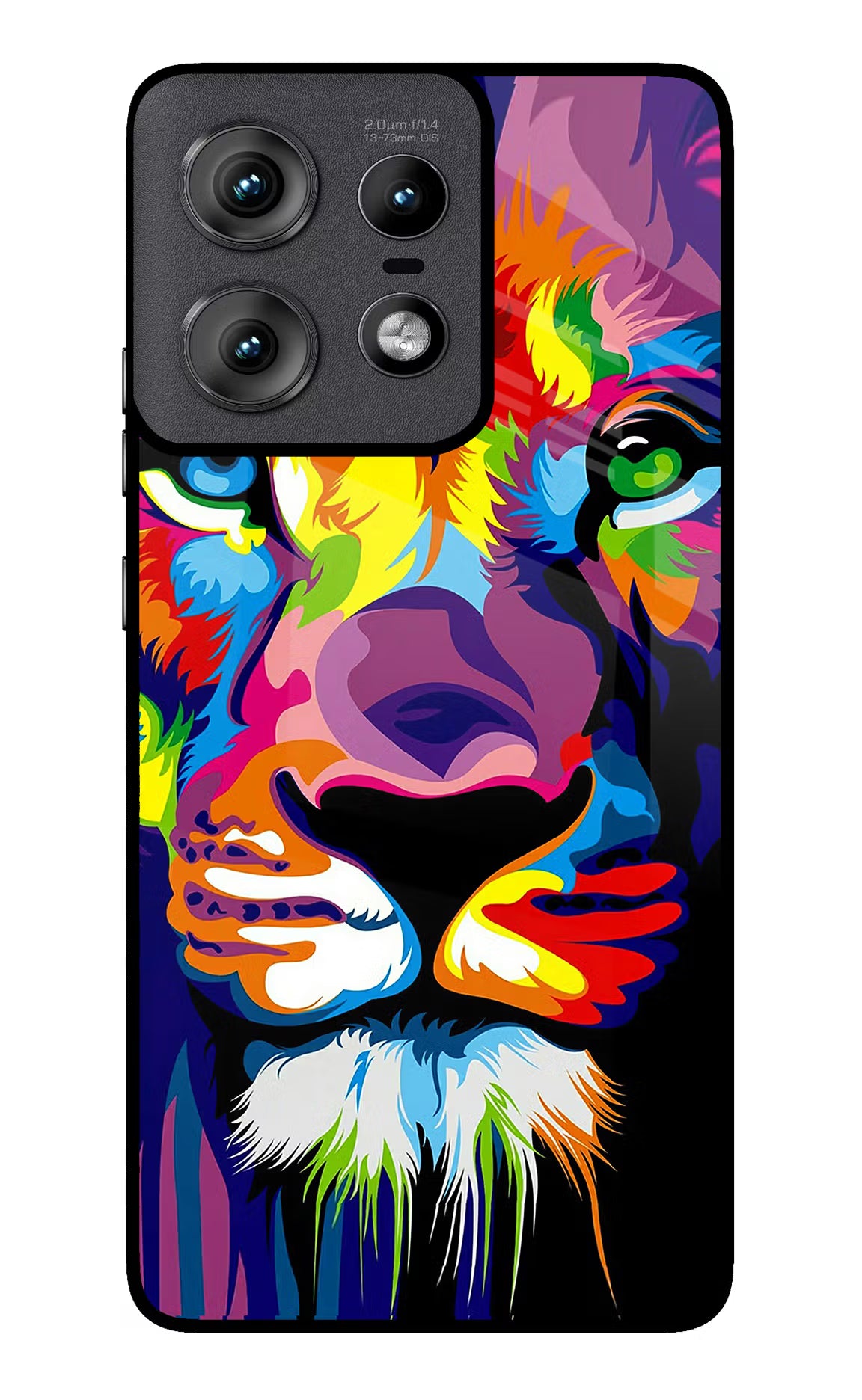 Lion Moto Edge 50 Pro 5G Glass Case Back Cover by Casekaro