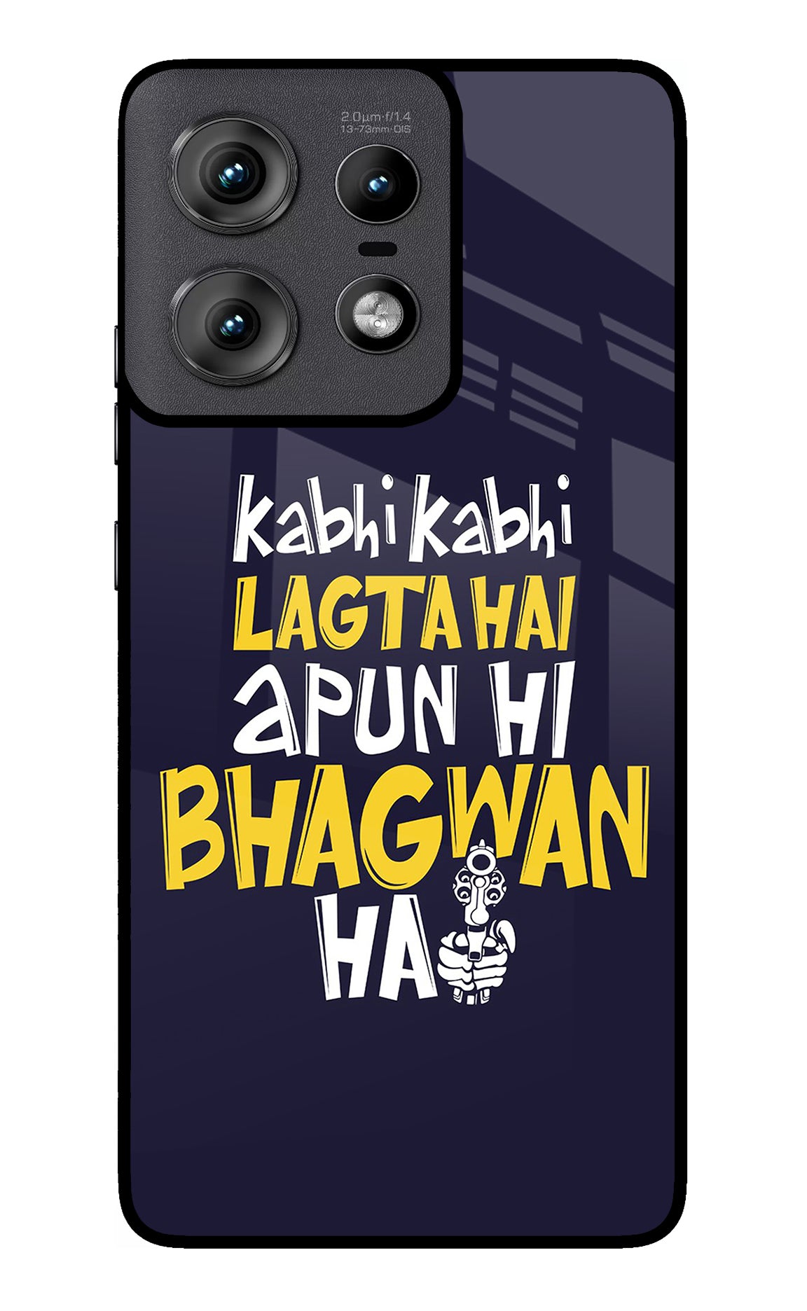 Kabhi Kabhi Lagta Hai Apun Hi Bhagwan Hai Moto Edge 50 Pro 5G Glass Case