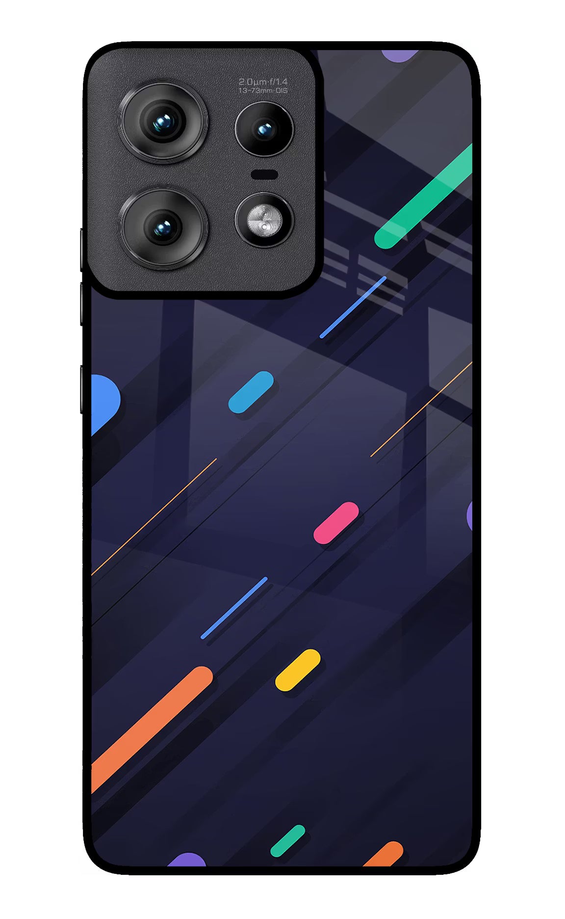 Abstract Design Moto Edge 50 Pro 5G Glass Case Back Cover by Casekaro