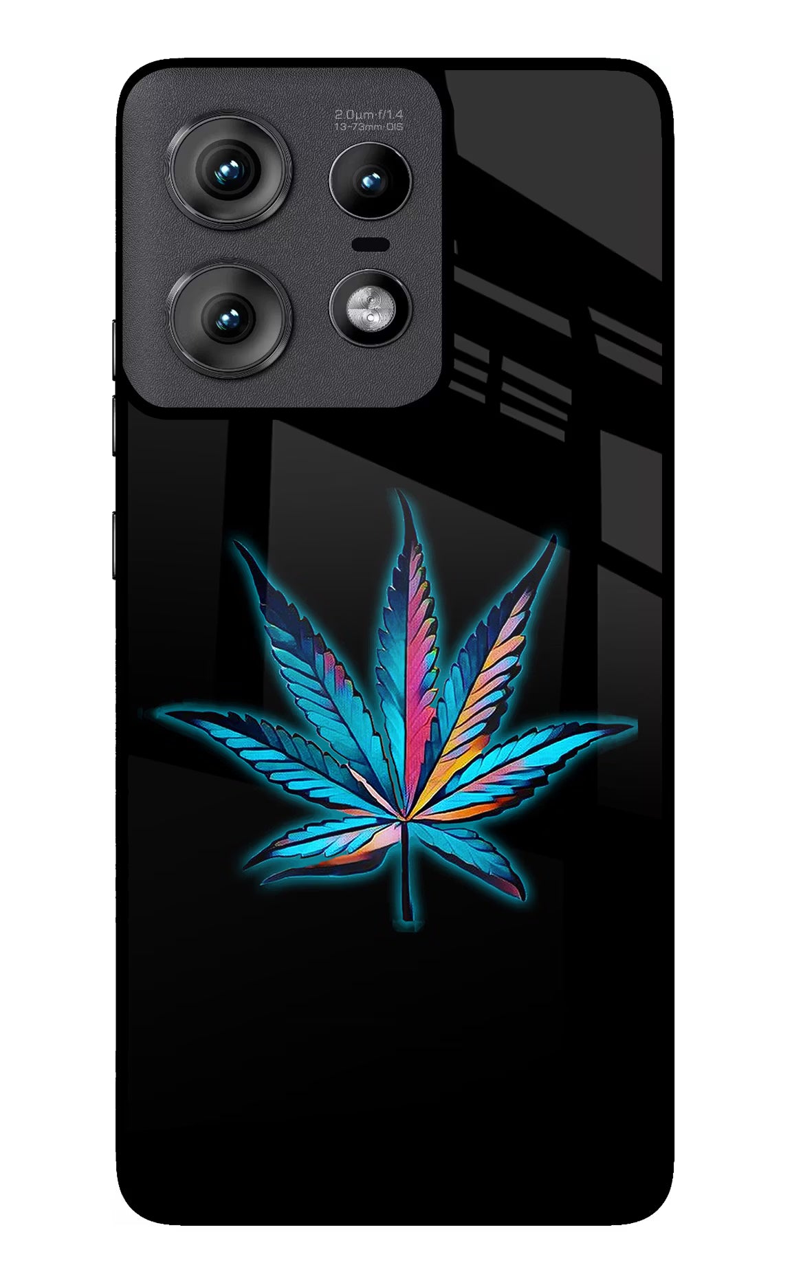 Weed Moto Edge 50 Pro 5G Glass Case Back Cover by Casekaro