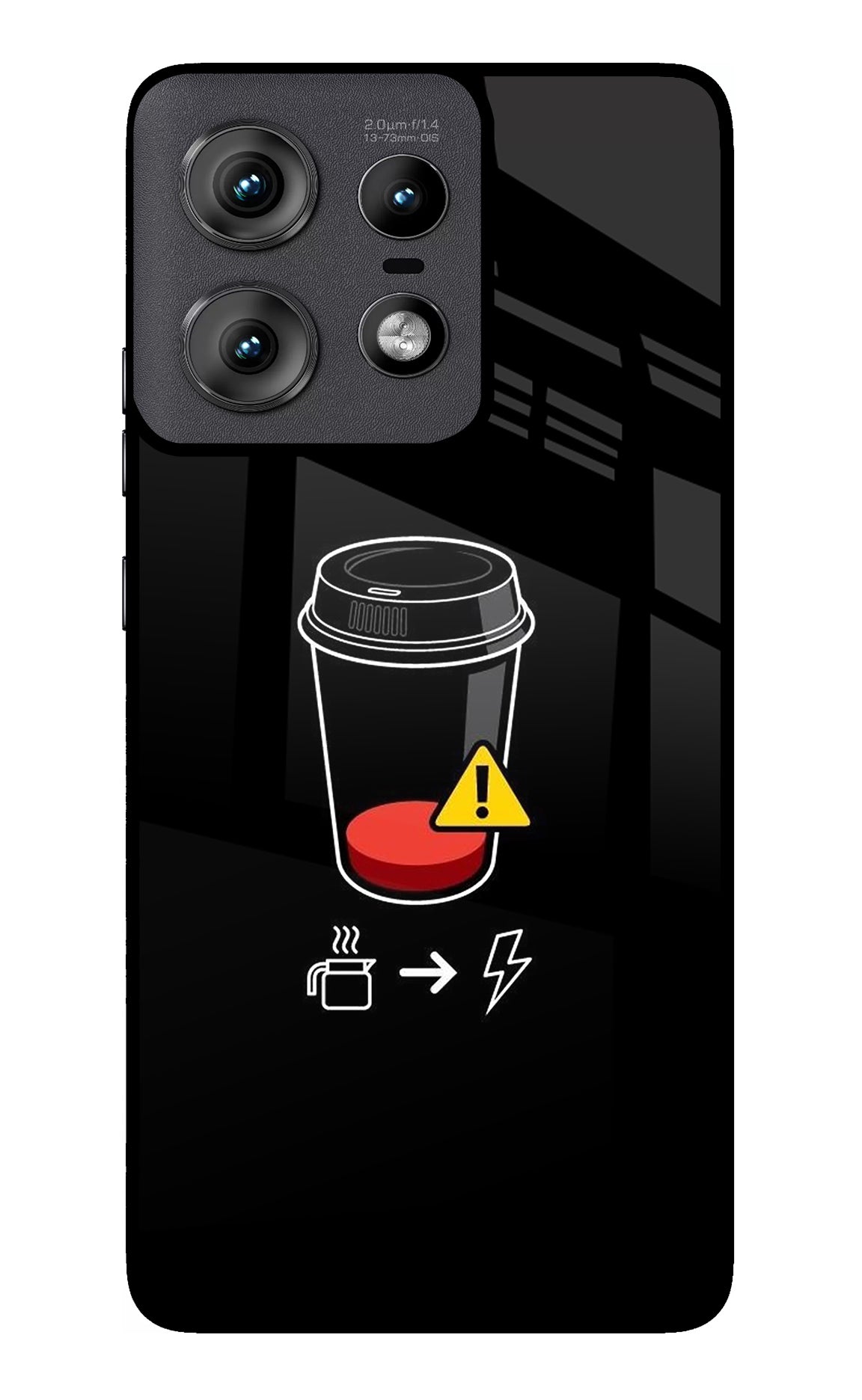 Coffee Moto Edge 50 Pro 5G Glass Case