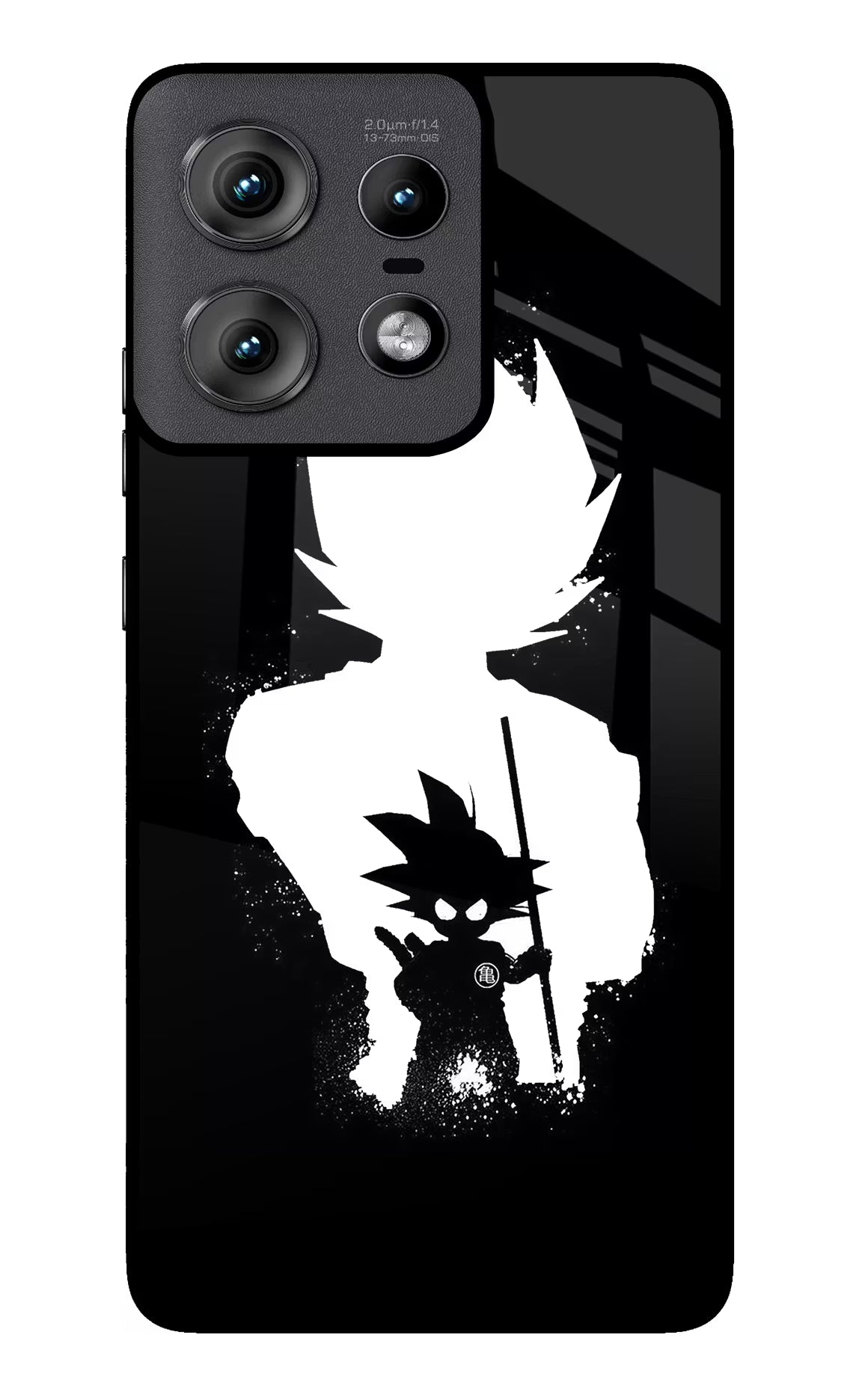 Goku Shadow Moto Edge 50 Pro 5G Glass Case Back Cover by Casekaro
