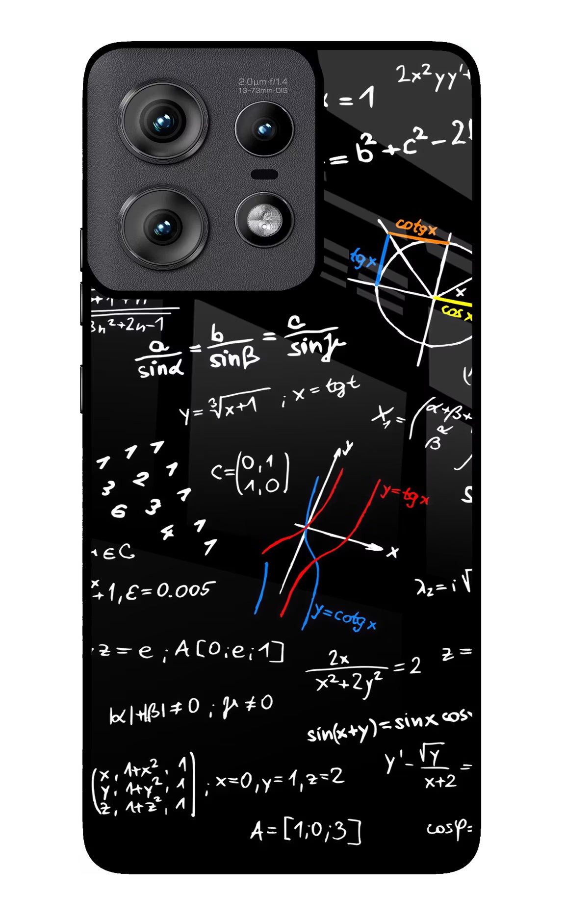 Mathematics Formula Moto Edge 50 Pro 5G Glass Case Back Cover by Casekaro