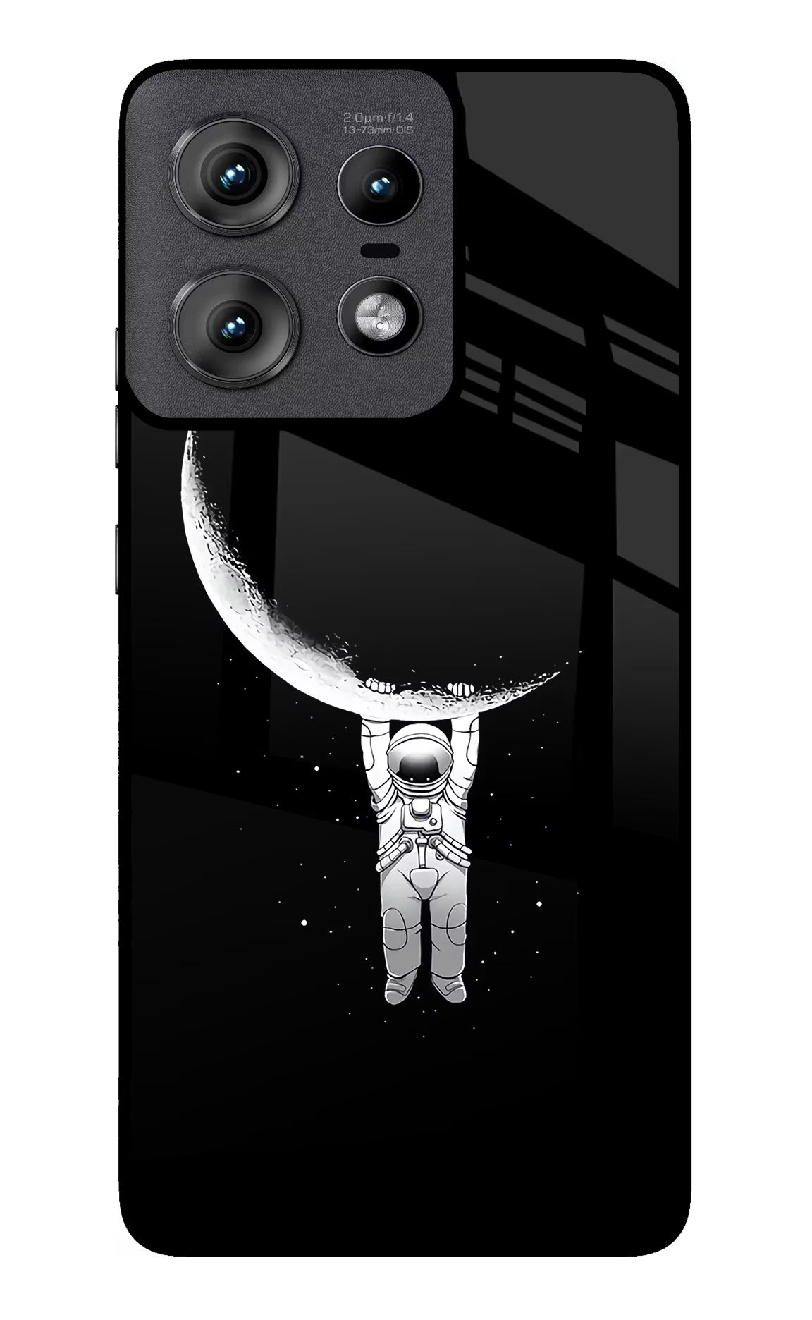 Moon Space Moto Edge 50 Pro 5G Glass Case Back Cover by Casekaro