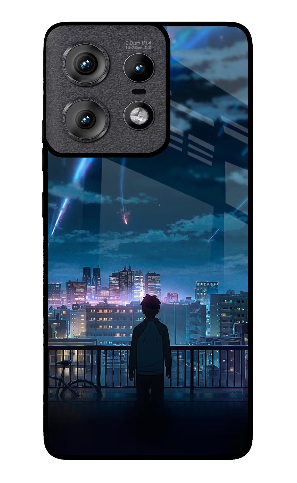 Anime Moto Edge 50 Pro 5G Glass Case Back Cover by Casekaro