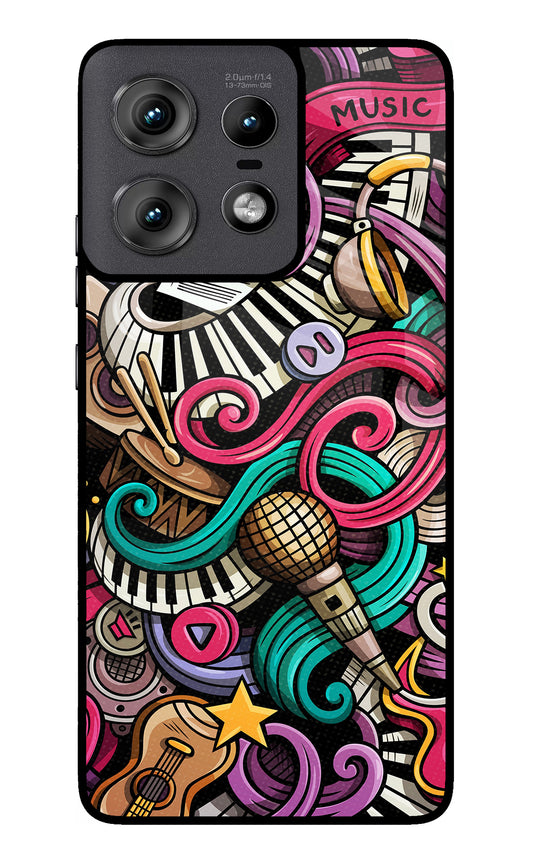 Music Abstract Moto Edge 50 Pro 5G Glass Case