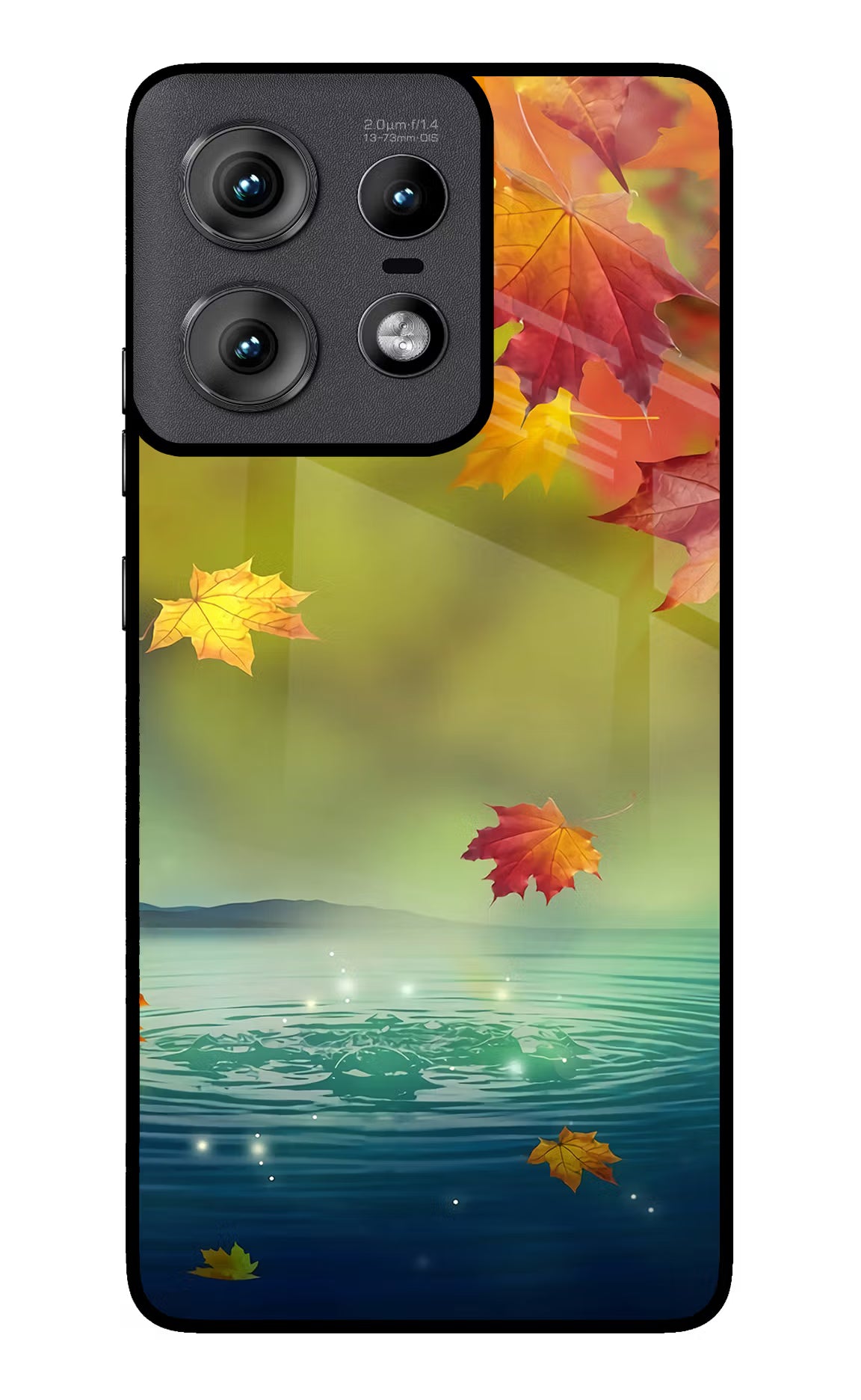 Flowers Moto Edge 50 Pro 5G Glass Case Back Cover by Casekaro