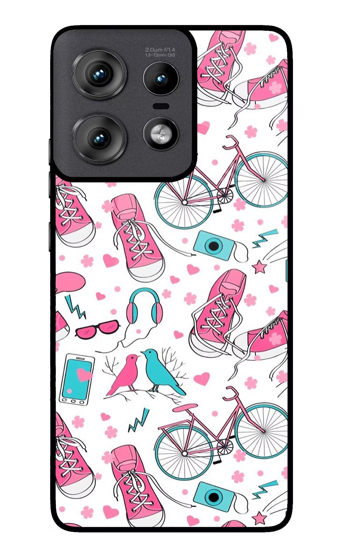 Artwork Moto Edge 50 Pro 5G Glass Case Back Cover by Casekaro