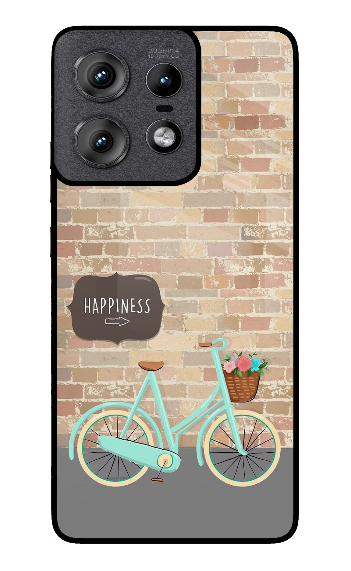 Happiness Artwork Moto Edge 50 Pro 5G Glass Case Back Cover by Casekaro