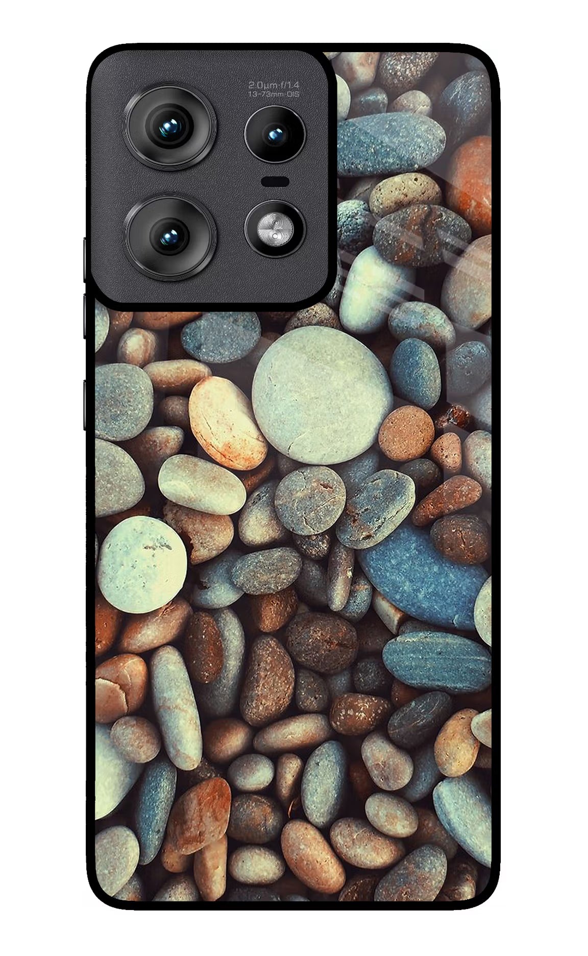 Pebble Moto Edge 50 Pro 5G Glass Case Back Cover by Casekaro
