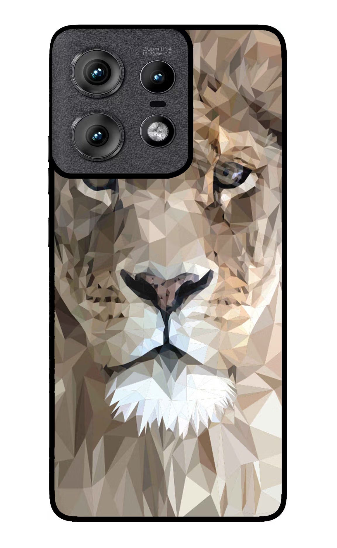 Lion Art Moto Edge 50 Pro 5G Glass Case Back Cover by Casekaro