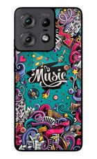 Music Graffiti Moto Edge 50 Pro 5G Glass Case