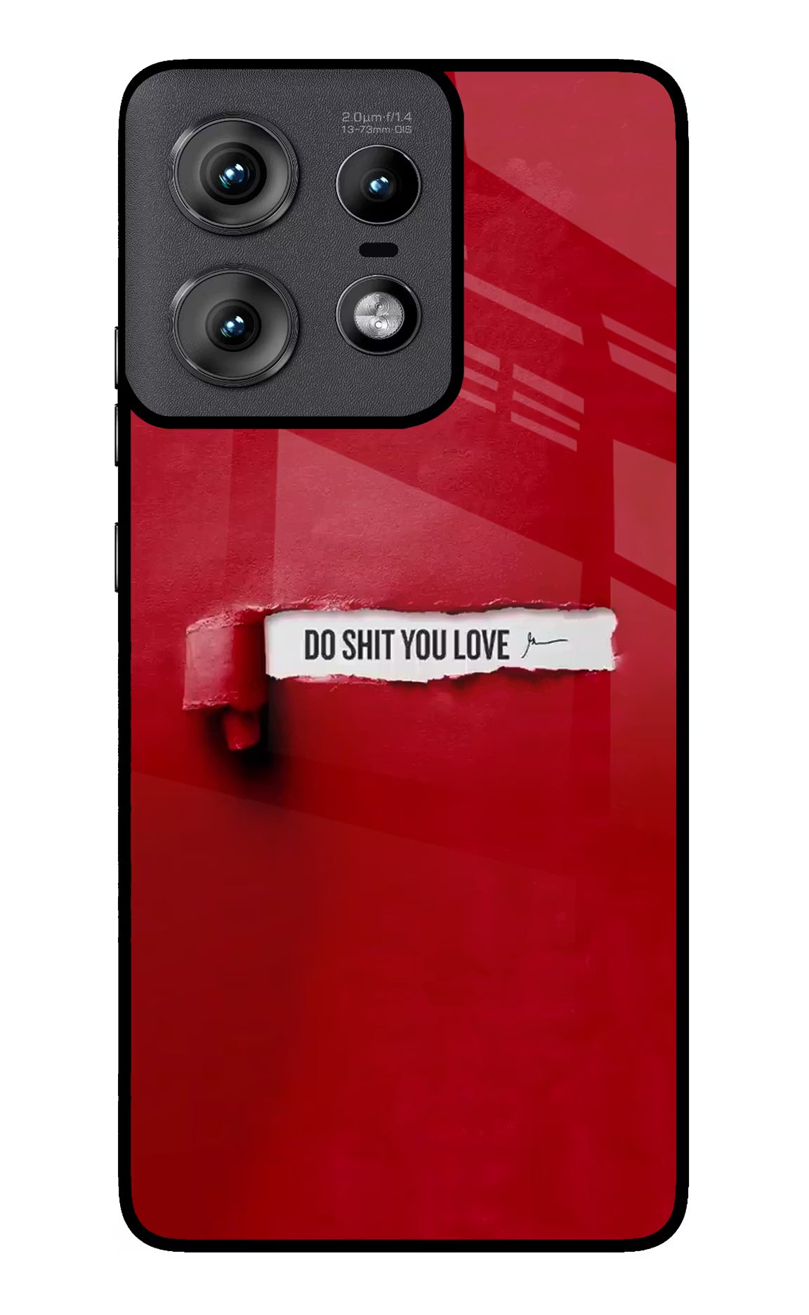 Do Shit You Love Moto Edge 50 Pro 5G Glass Case Back Cover by Casekaro