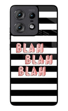 Blah Blah Blah Moto Edge 50 Pro 5G Glass Case