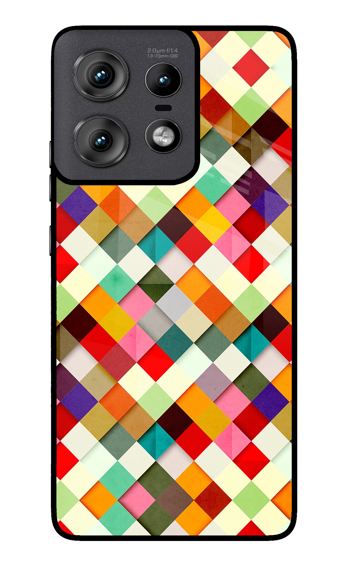 Geometric Abstract Colorful Moto Edge 50 Pro 5G Glass Case