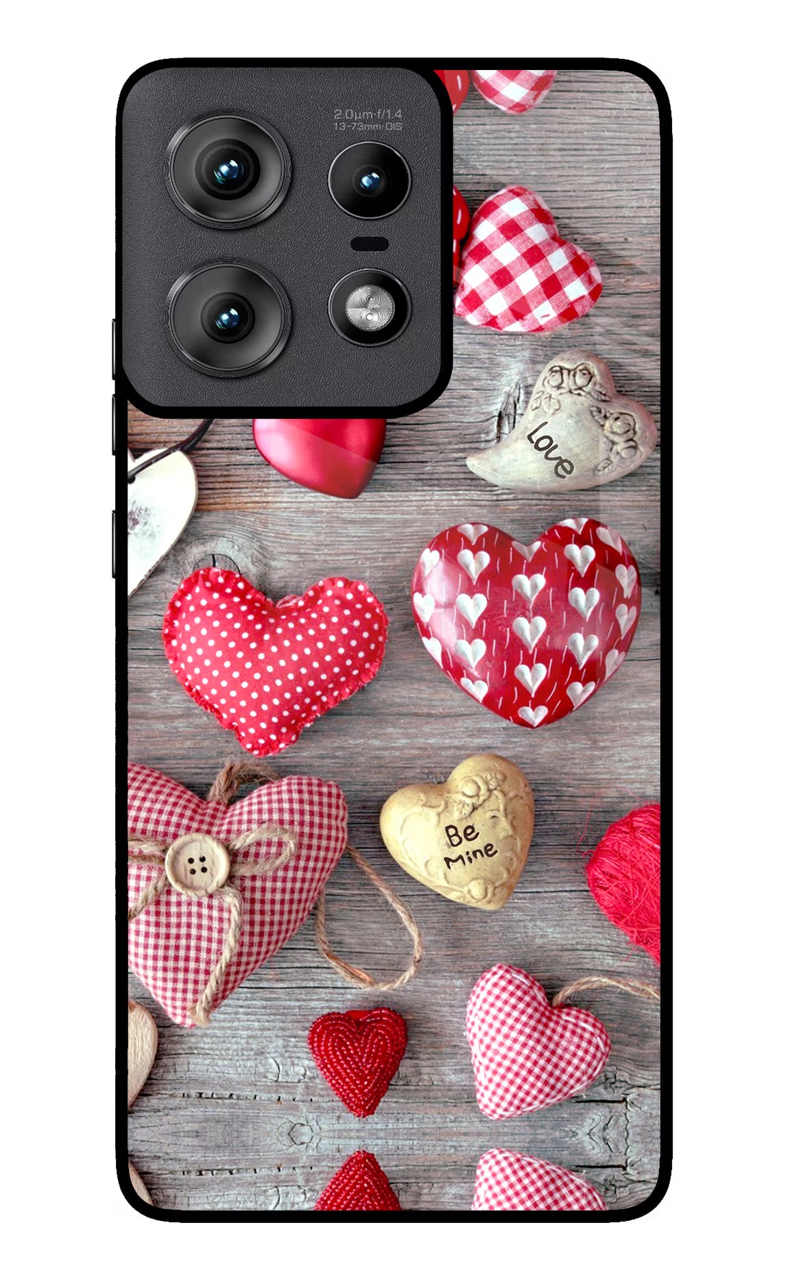 Love Wallpaper Moto Edge 50 Pro 5G Glass Case Back Cover by Casekaro
