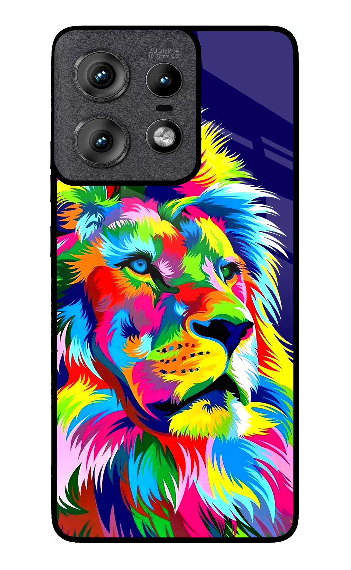 Vector Art Lion Moto Edge 50 Pro 5G Glass Case