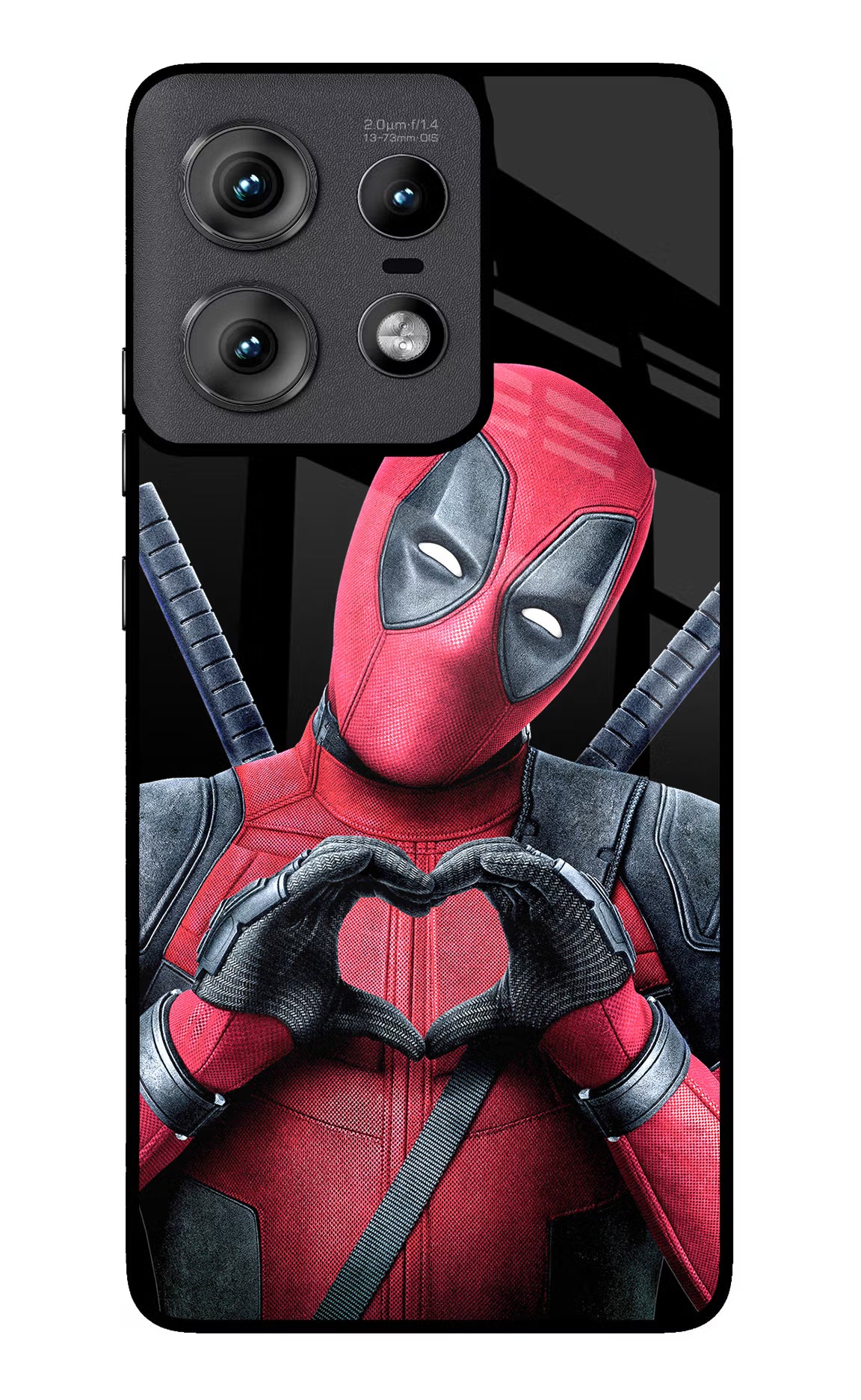 Deadpool Moto Edge 50 Pro 5G Glass Case Back Cover by Casekaro