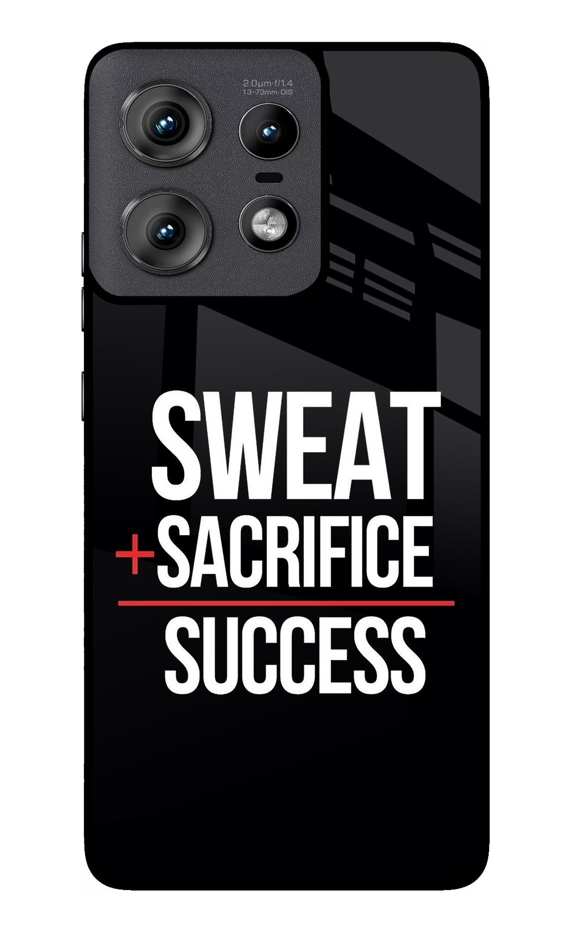 Sweat Sacrifice Success Moto Edge 50 Pro 5G Glass Case