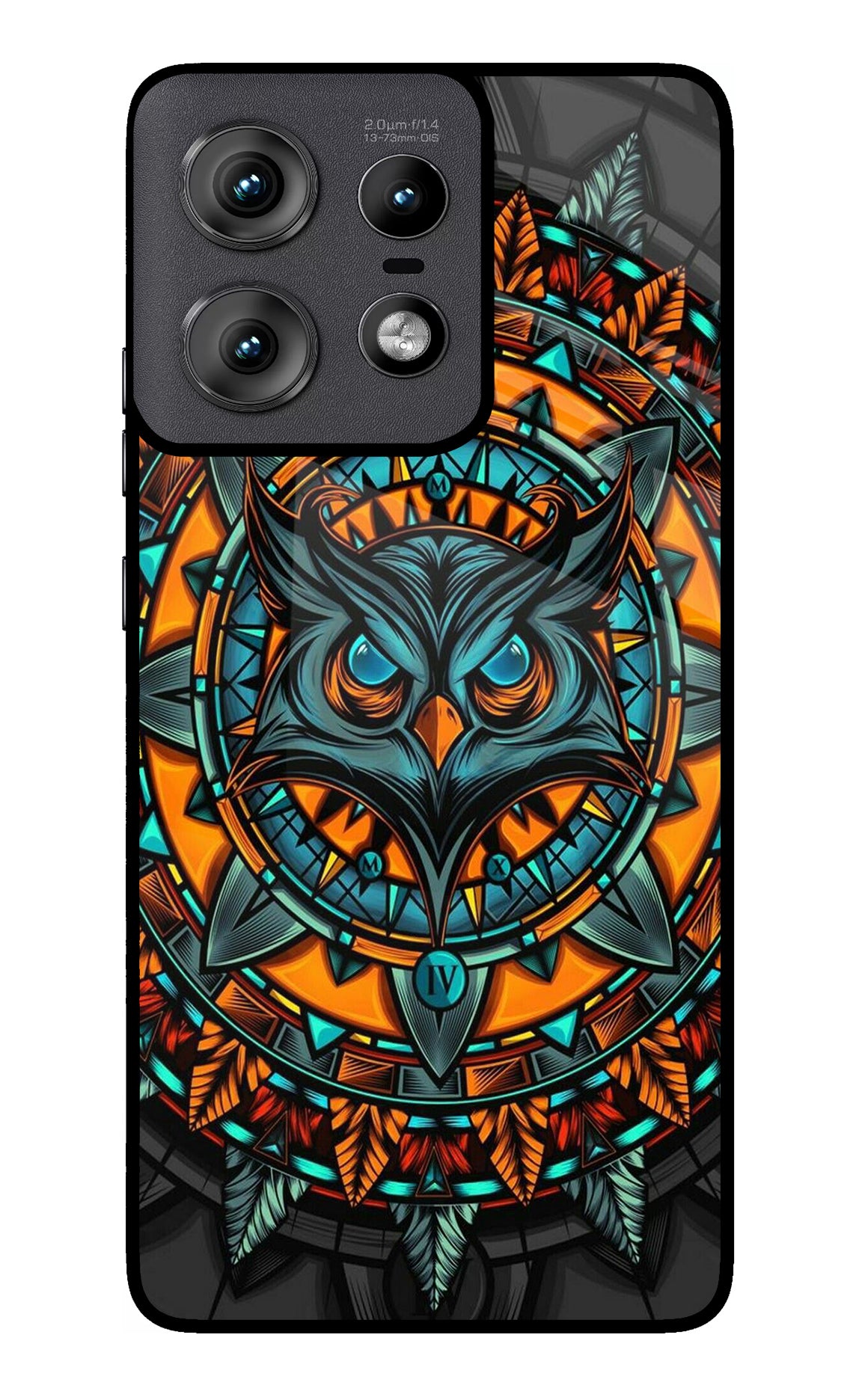 Angry Owl Art Moto Edge 50 Pro 5G Glass Case