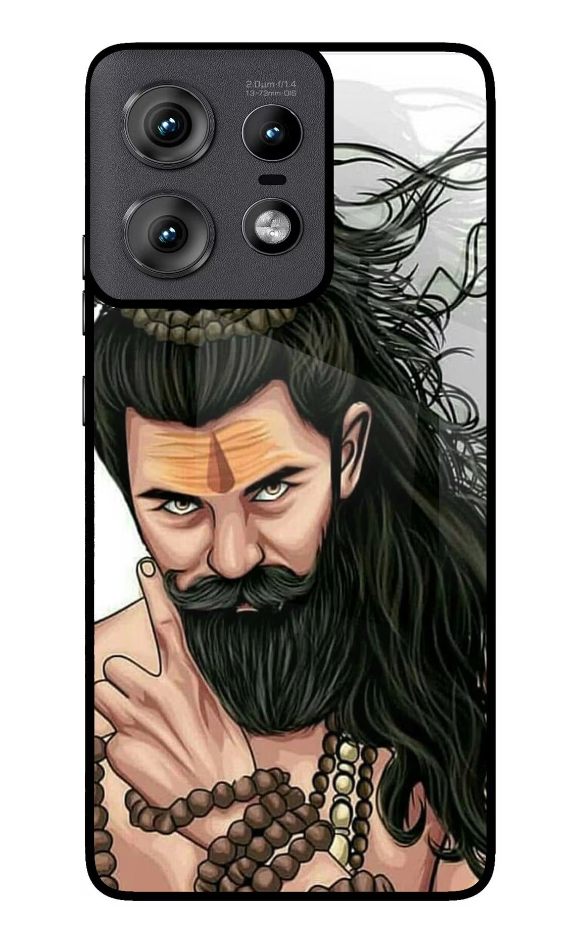 Mahadev Moto Edge 50 Pro 5G Glass Case Back Cover by Casekaro
