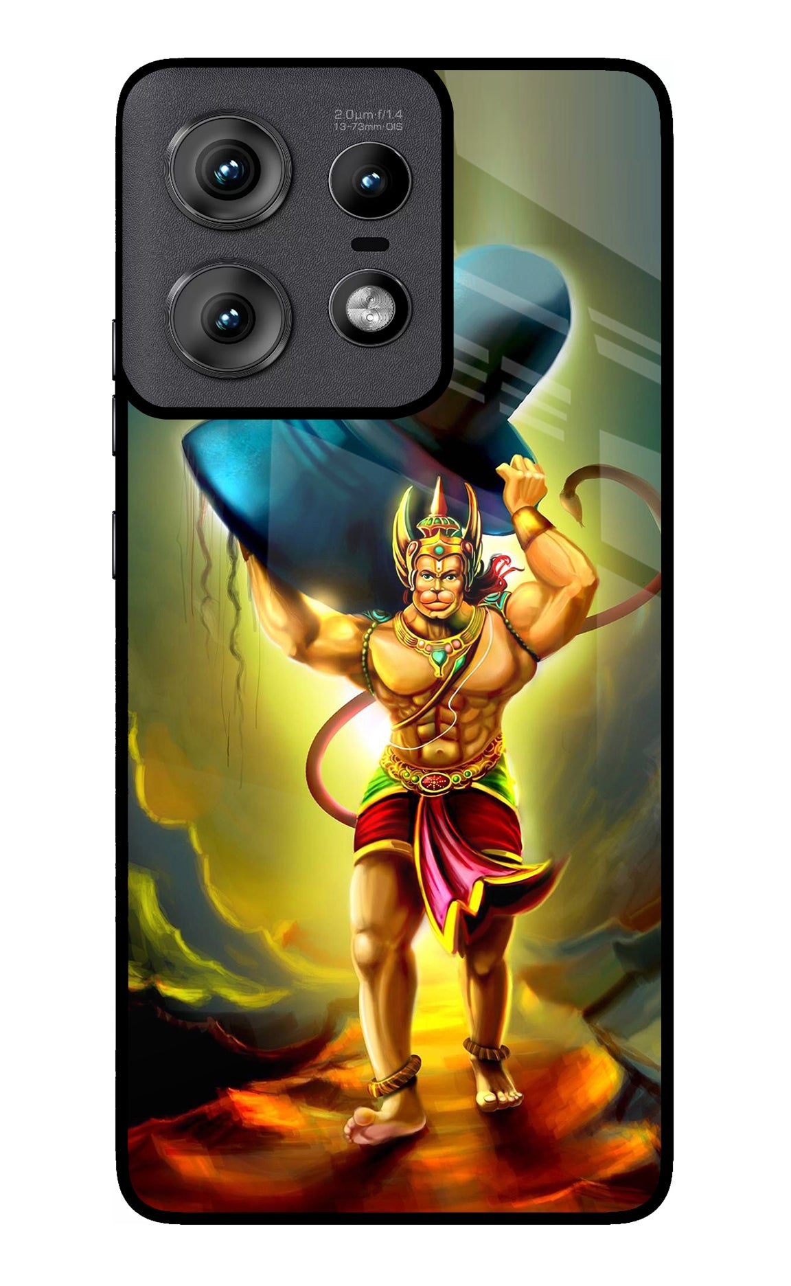 Lord Hanuman Moto Edge 50 Pro 5G Glass Case