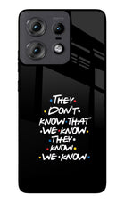 FRIENDS Dialogue Moto Edge 50 Pro 5G Glass Case