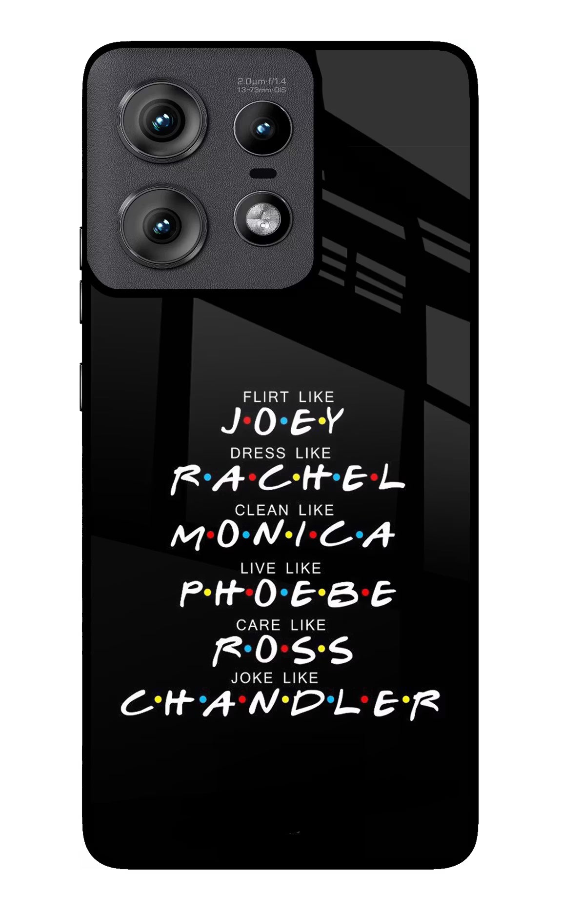 FRIENDS Character Moto Edge 50 Pro 5G Glass Case Back Cover by Casekaro