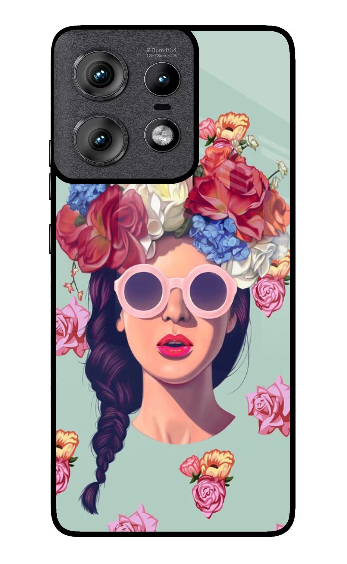 Pretty Girl Moto Edge 50 Pro 5G Glass Case Back Cover by Casekaro