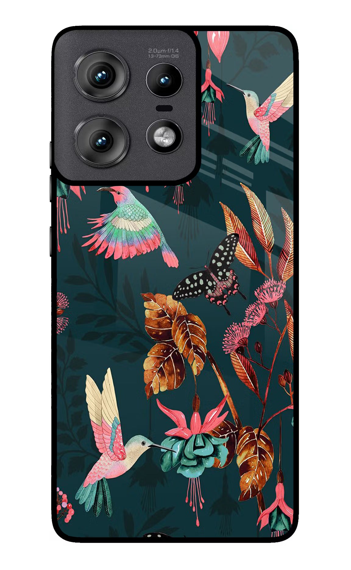 Birds Moto Edge 50 Pro 5G Glass Case Back Cover by Casekaro